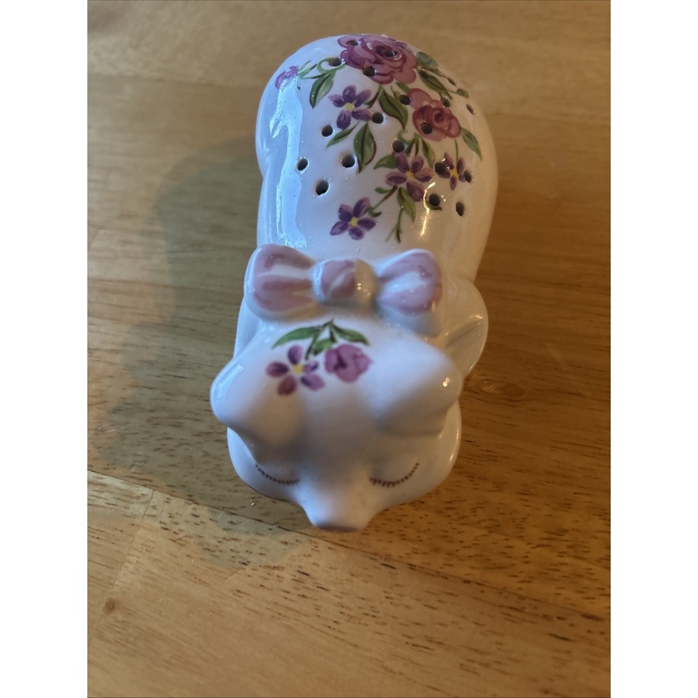 Vintage Avon Pampered Piglet Ceramic Pomander 1978 Ceramarte Brazil